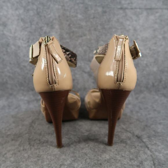 Guess Shoes Womens 8 Platform Heels Sandals Pumps Stiletto Fashion Buckle Strap - Picture 6 of 14